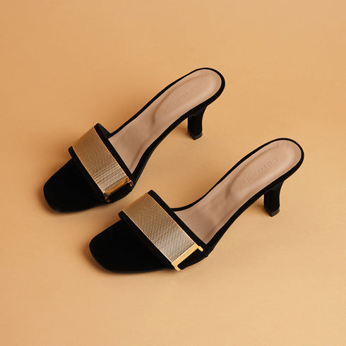 Alessia Embellished Kitten Heels